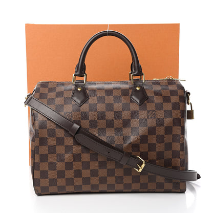 Louis Vuitton Damier Ebene Speedy Bandouliere 30 11 of 11