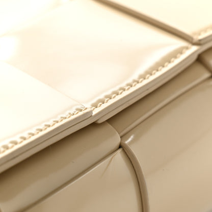 Bottega Veneta Patent Maxi Intrecciato Cassette Crossbody Bag Beige 11 of 11