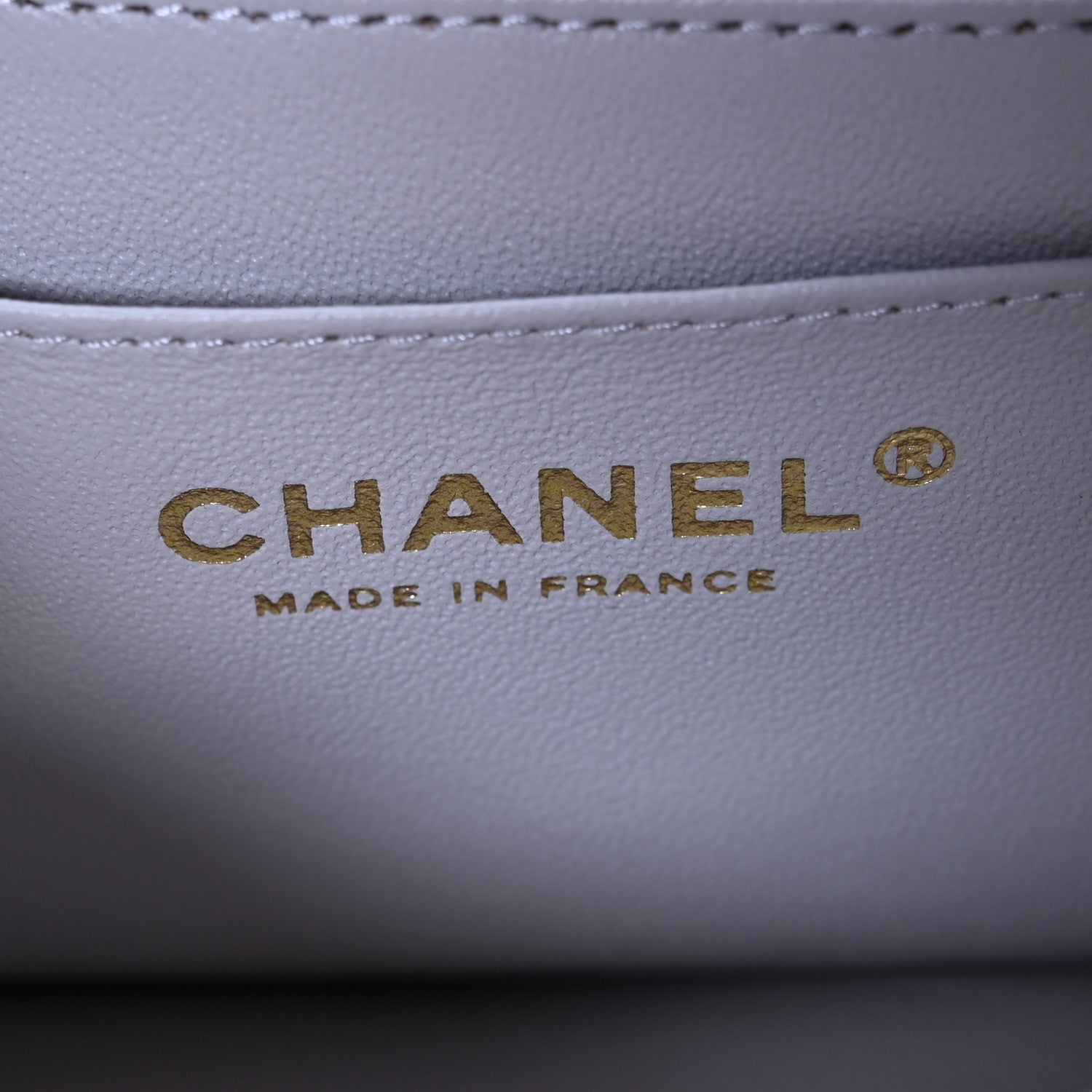 Chanel Lambskin Quilted Mini Top Handle Rectangular Flap Grey 6 of 11