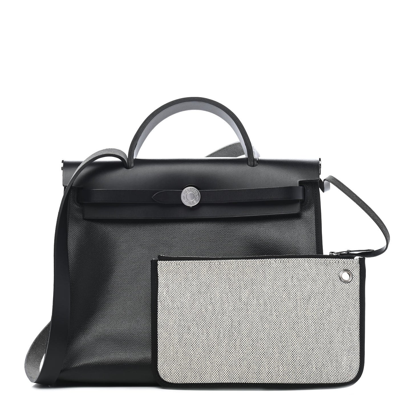 Toile H Berline Vache Hunter Herbag Zip PM 31 Black Ecru