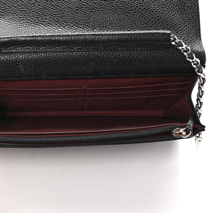 Chanel Caviar Quilted Wallet On Chain WOC Black 5 of 11