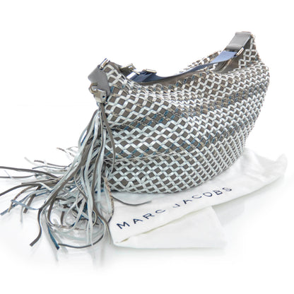 Marc Jacobs Woven Leather Boho Fringe Hobo 3 of 7