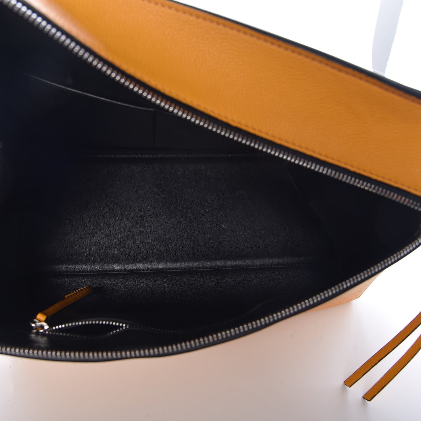 Drummed Calfskin Small Edge Shoulder Bag Saffron