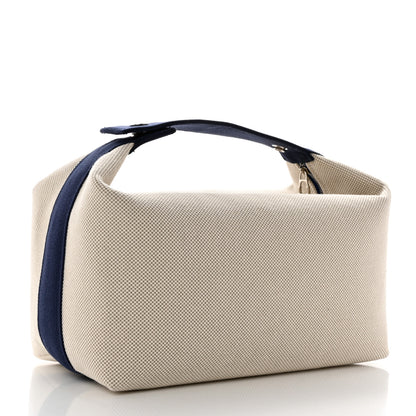 Hermes Canvas Large Bride-A-Brac Cabriole Case Bleu Nattier 3 of 9