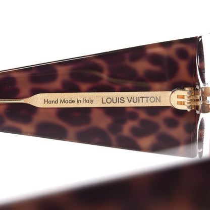 Louis Vuitton Leopard Marquise Sunglasses Z0207W Brown 6 of 8