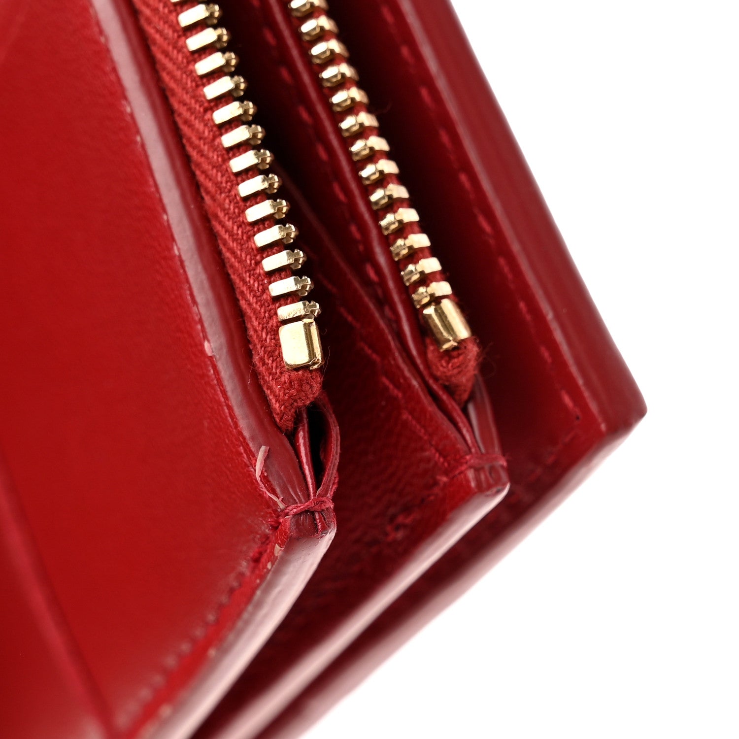 Bottega Veneta Nappa Maxi Intrecciato Large Bi-Fold Zip Wallet Dark Red 8 of 9