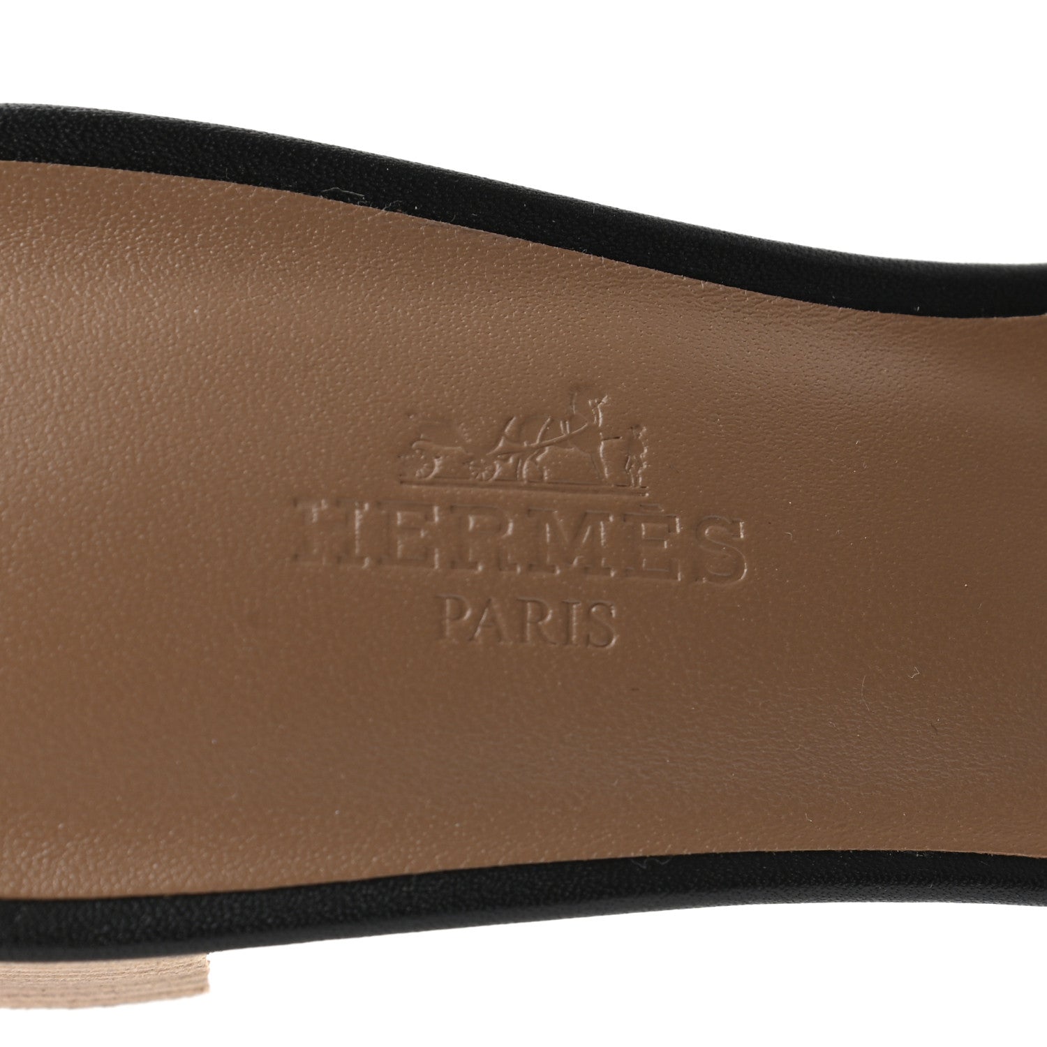 Hermes Calfskin Oasis Sandals 37 Black 8 of 10