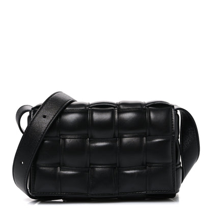 Bottega Veneta Nappa Maxi Intreccio Small Padded Cassette Crossbody Bag Black 1 of 11