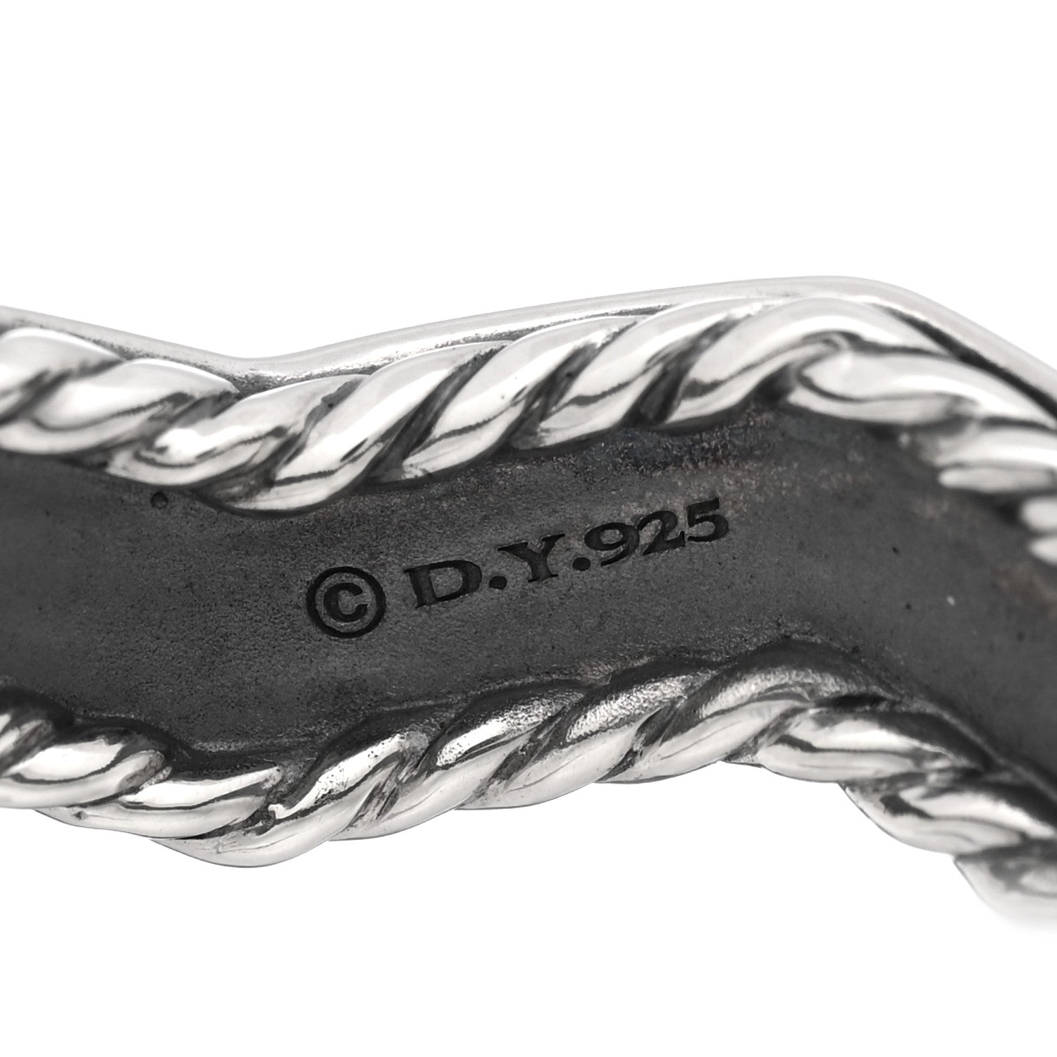 David Yurman Sterling Silver 5mm Zig Zag Stax Ring 52 6 4 of 4
