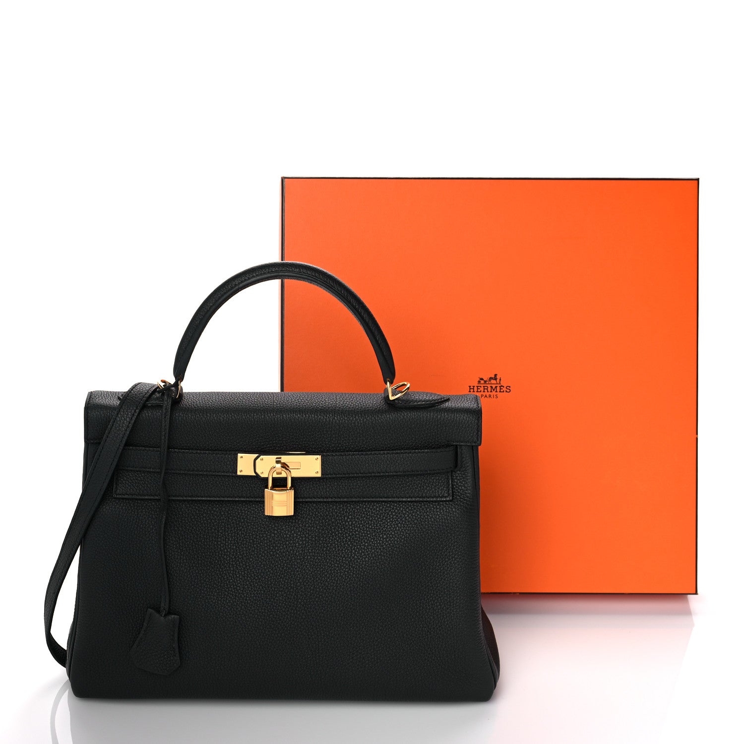 Hermes Togo Kelly Retourne 32 Black 14 of 14