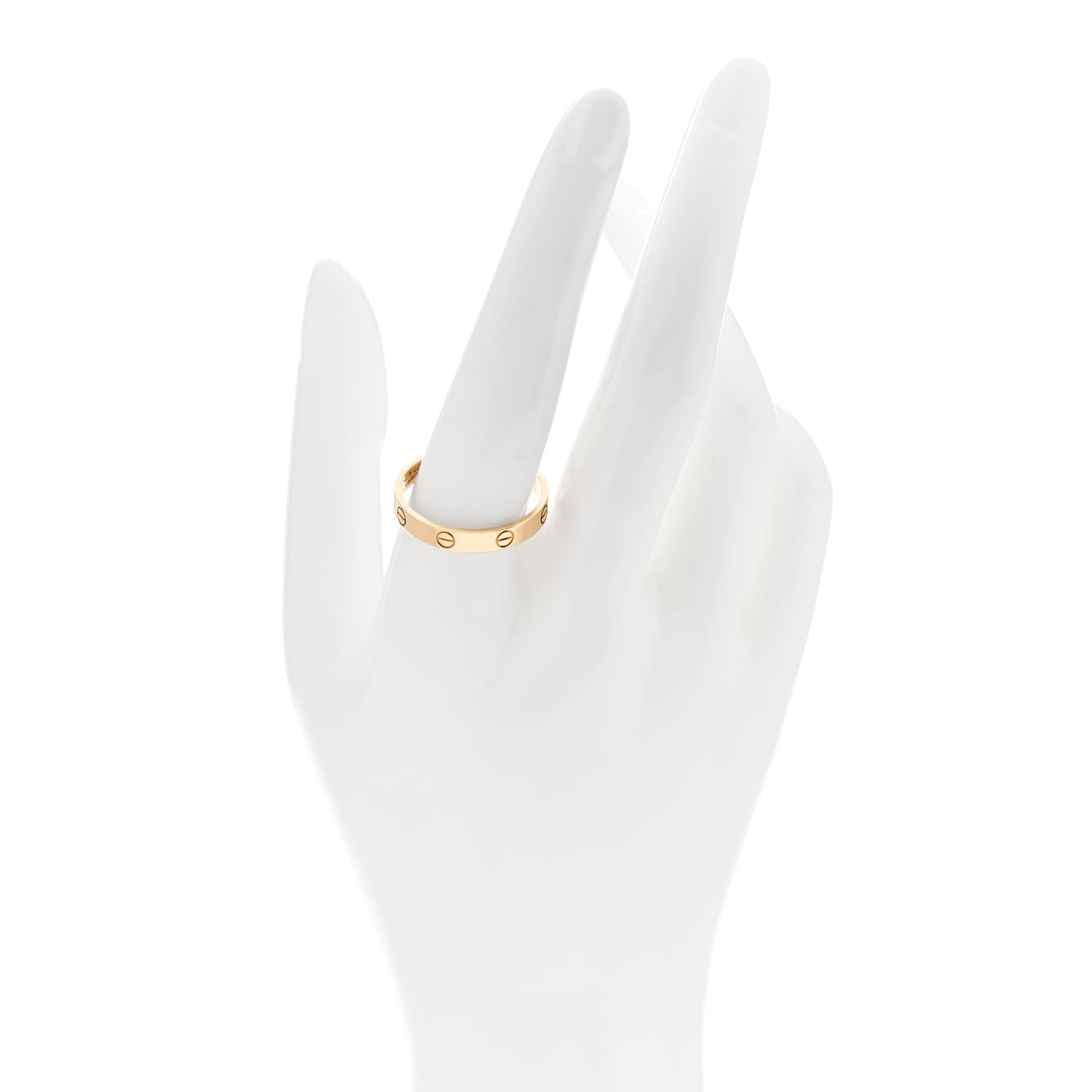 Cartier 18K Yellow Gold 3.5mm LOVE Wedding Band Ring 63 10.25 2 of 5
