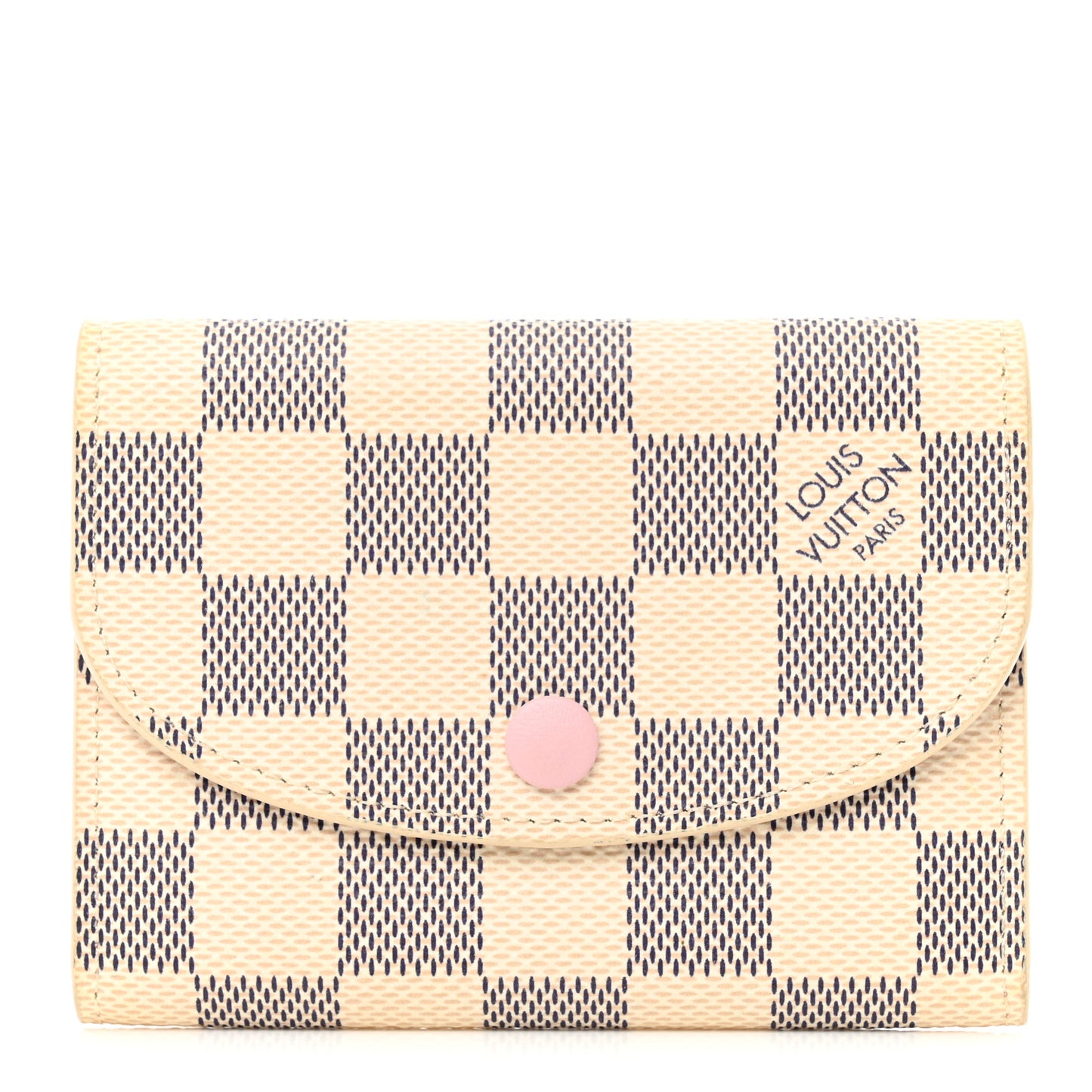 Damier Azur Rosalie Coin Purse Rose Ballerine
