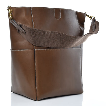 Celine Natural Calfskin Sangle Bucket Bag Chestnut 3 of 12