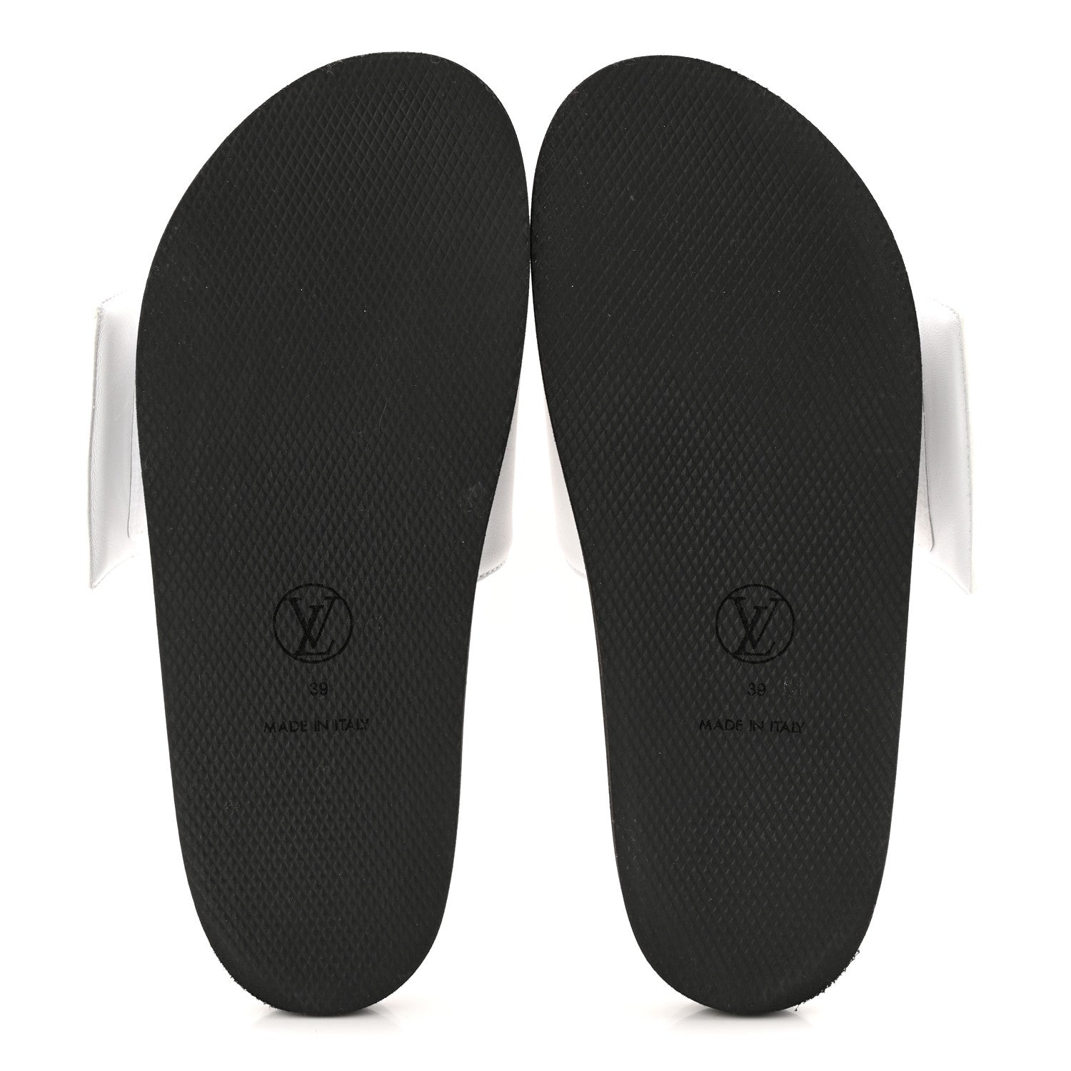 Louis Vuitton Calfskin Sunset Flat Mule Sandals 39 White 6 of 9