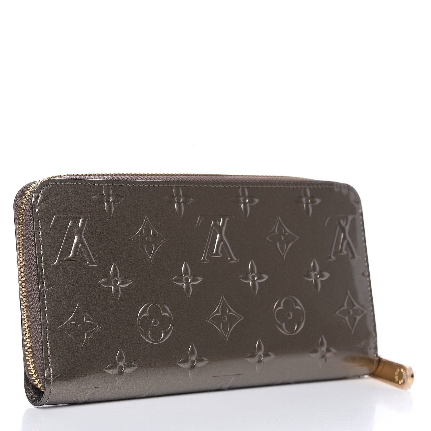 Louis Vuitton Vernis Zippy Wallet Champagne Metallise 3 of 7