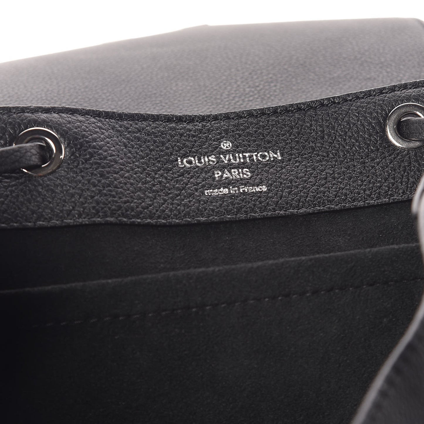 Calfskin Lockme Backpack Black