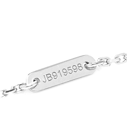 Van Cleef & Arpels 18K White Gold Diamond Sweet Alhambra Pendant Necklace 5 of 7