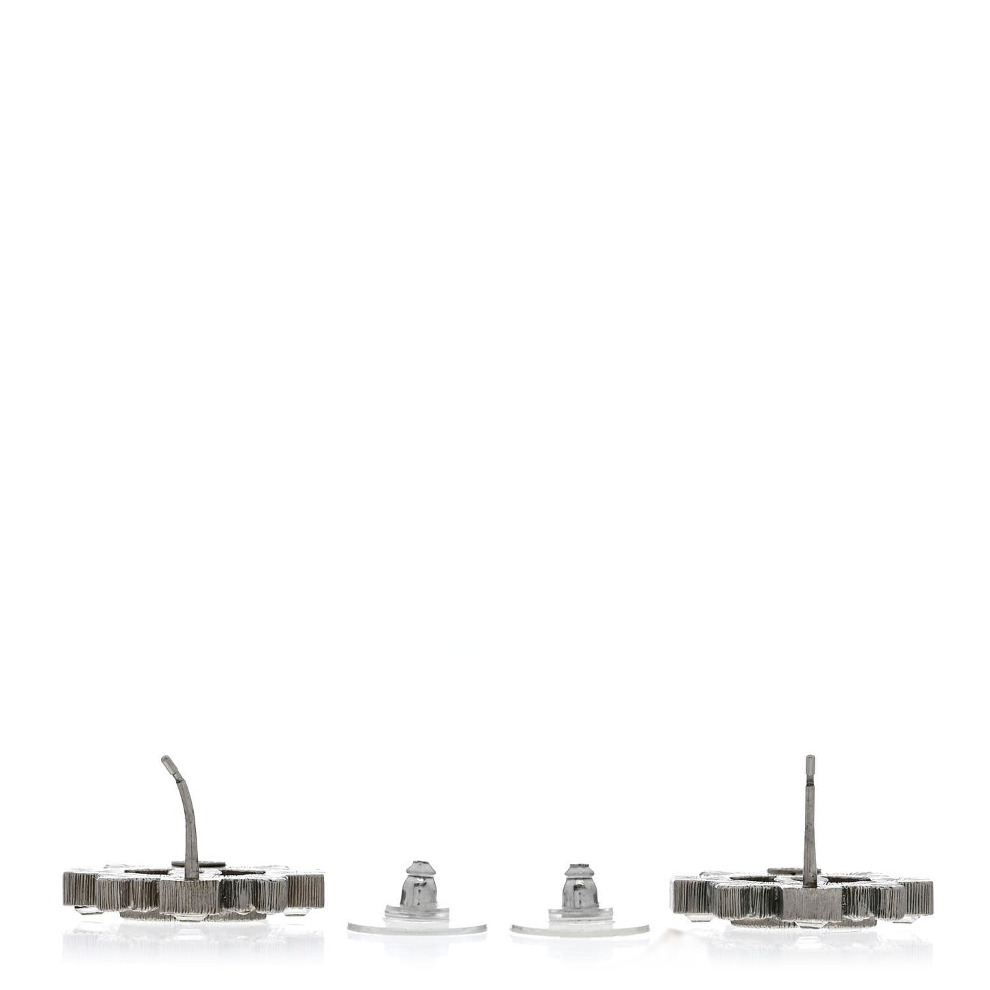 Swarovski Crystal CC Earrings Silver