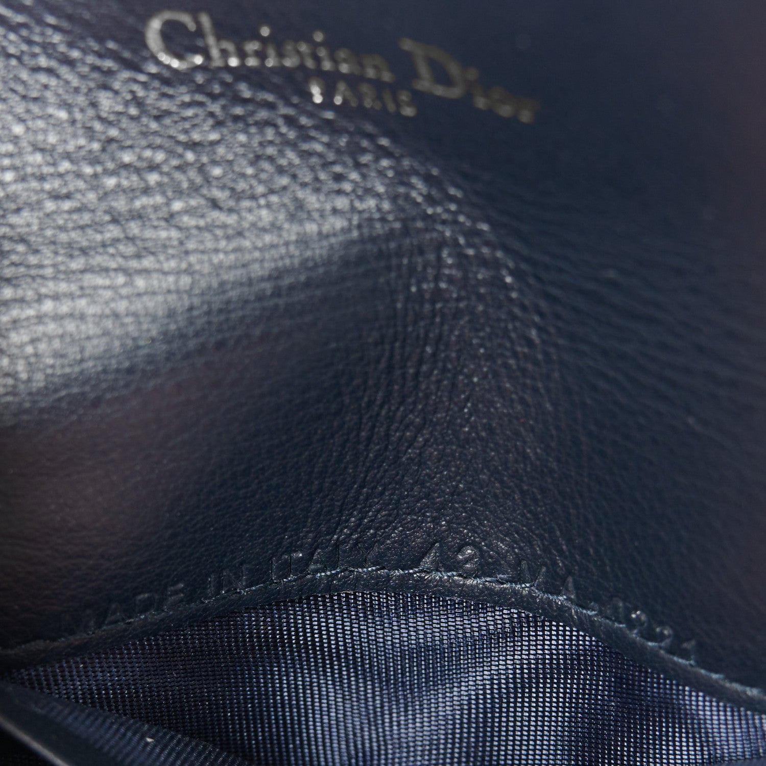 Christian Dior Oblique Saddle Card Holder Blue 7 of 8