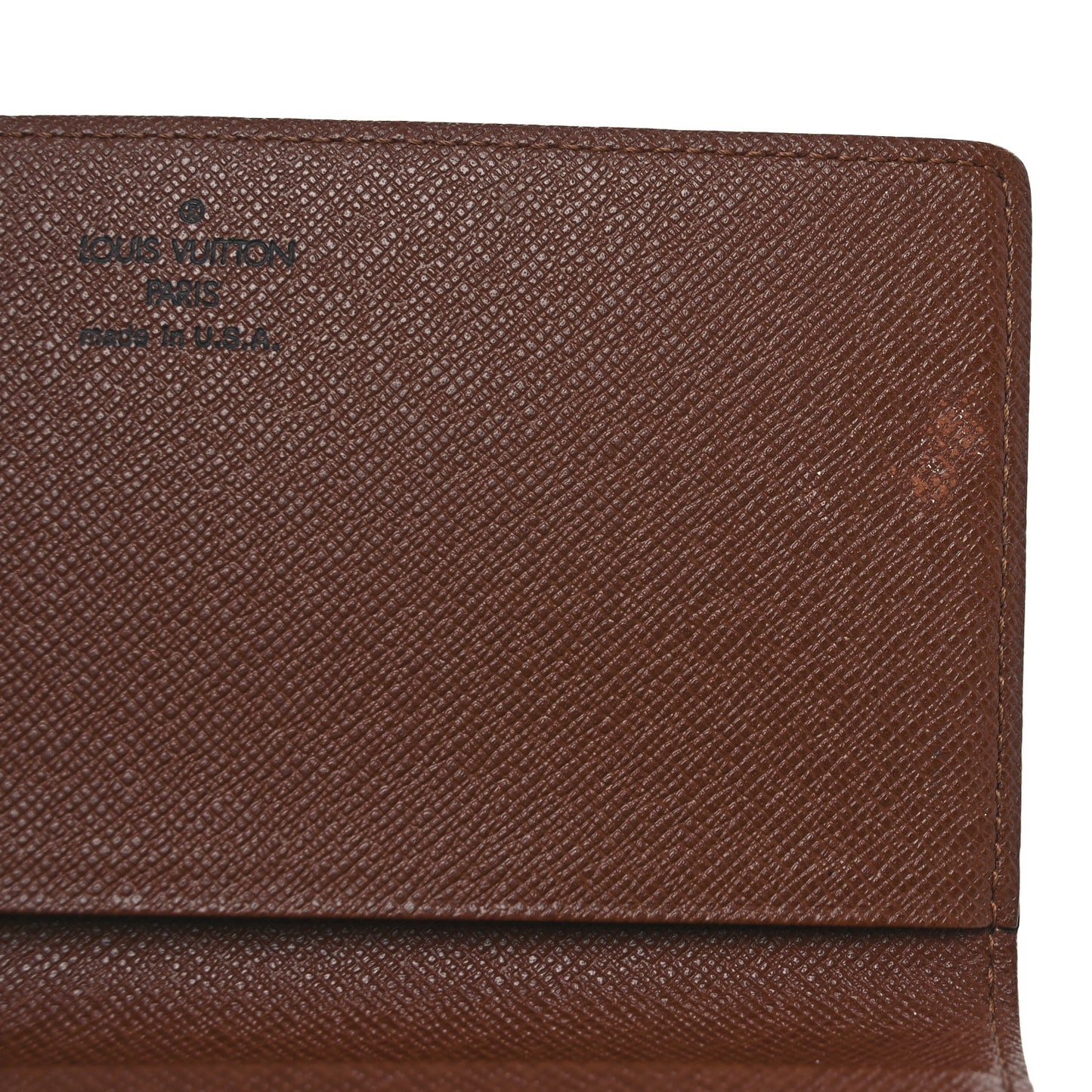 Monogram Simple Checkbook Holder Wallet Cover
