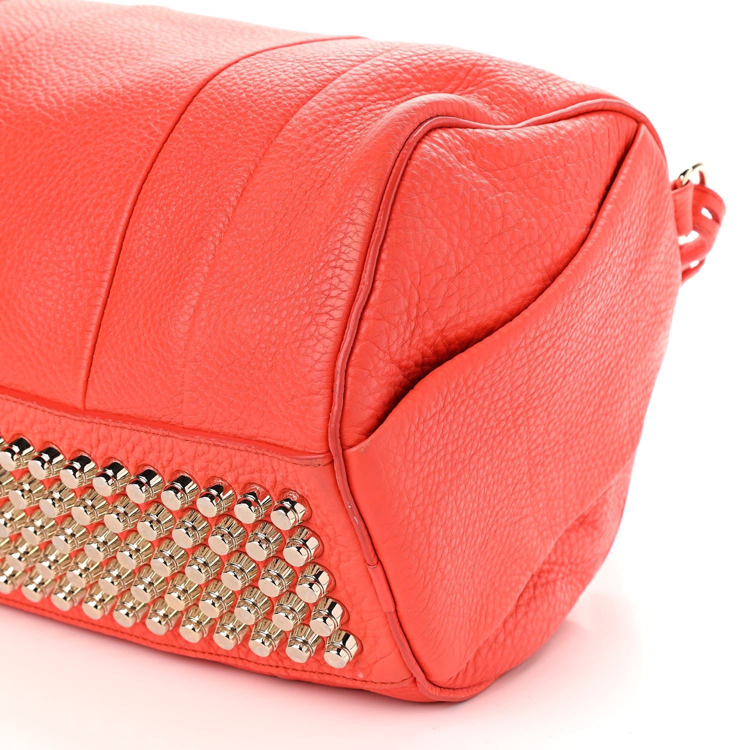 Alexander Wang Pebbled Lambskin Rocco Tangerine Pale Gold Hardware 8 of 8
