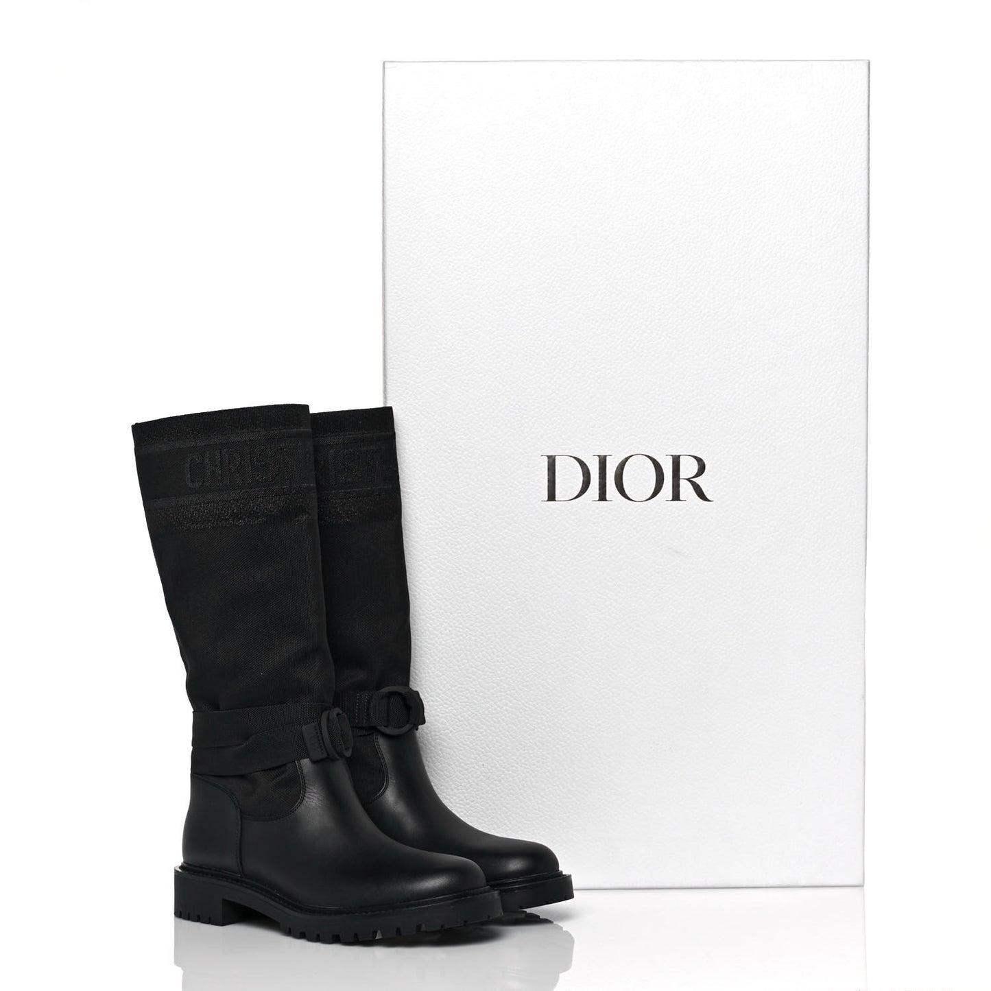 Technical Fabric Calfskin D-Major Boots 37 Black