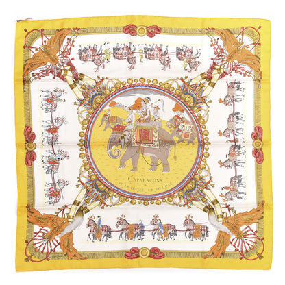 Hermes Silk Caparacons De La France Et De L'Inde Scarf 90 1 of 5