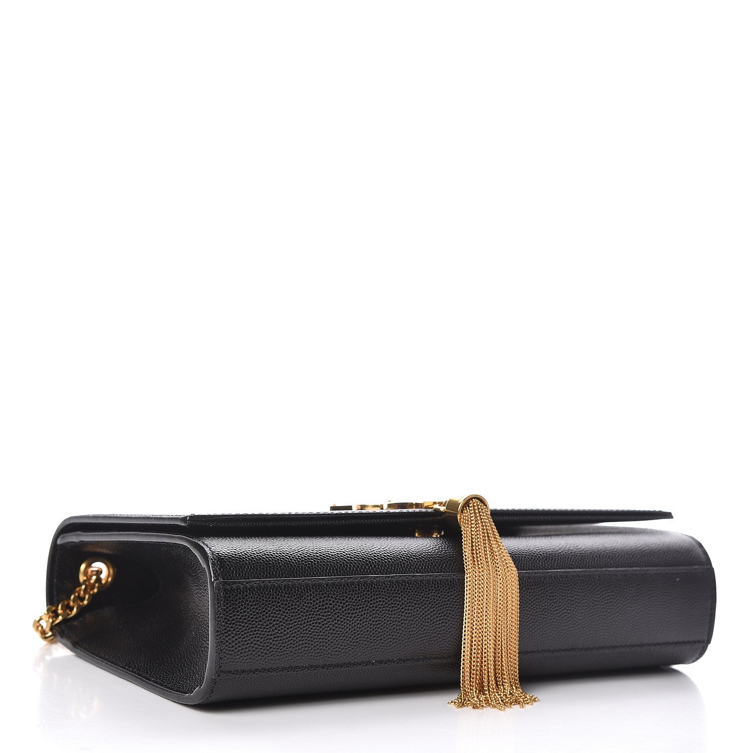 Saint Laurent Grain De Poudre Medium Classic Monogram Kate Tassel Satchel Black 4 of 9