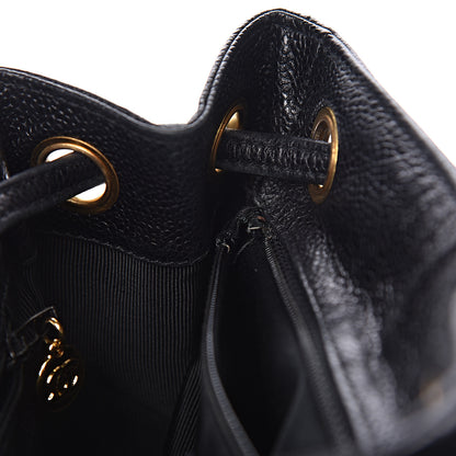 Chanel Caviar CC Backpack Black 7 of 12