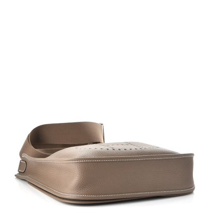 Hermes Taurillon Clemence Evelyne III PM Etoupe 4 of 8