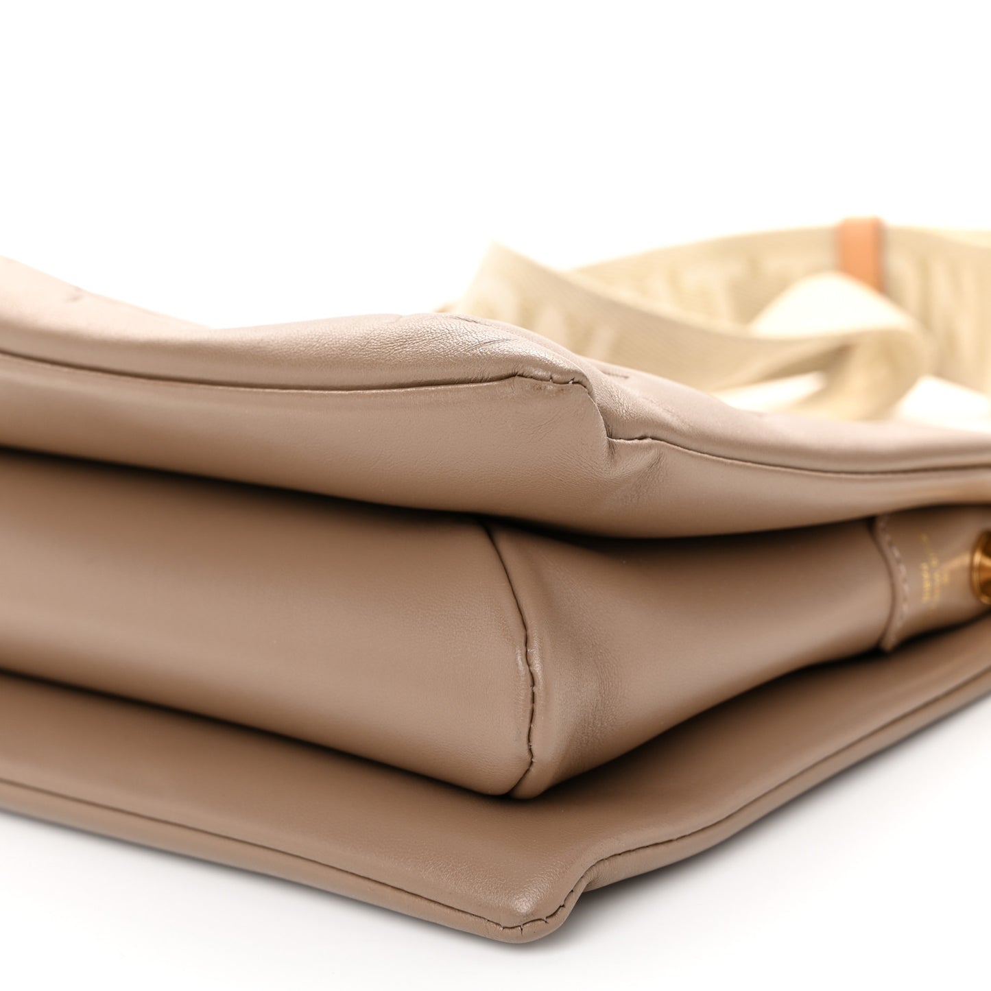 Lambskin Embossed Monogram Coussin PM Taupe