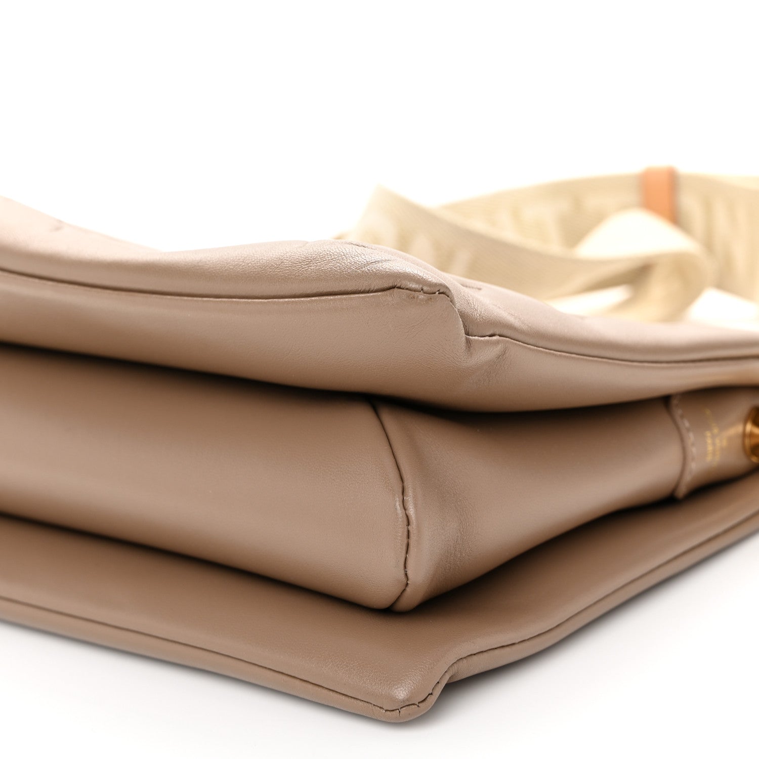 Louis Vuitton Lambskin Embossed Monogram Coussin PM Taupe 10 of 11