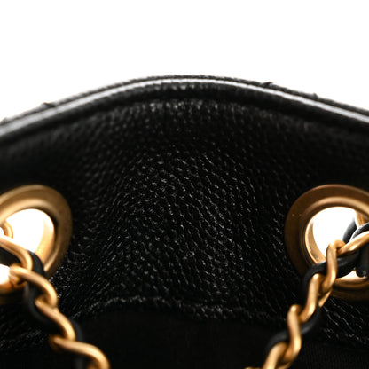 Chanel Caviar Quilted Small Chanel 25 Handbag Black 10 of 14