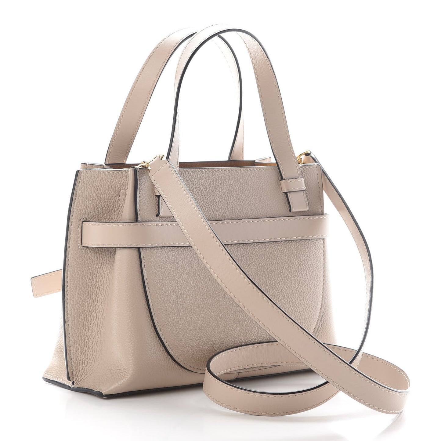 Calfskin Mini Gate Tote Oat