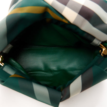 Burberry Nylon Check Rose Clutch Ivy 5 of 9