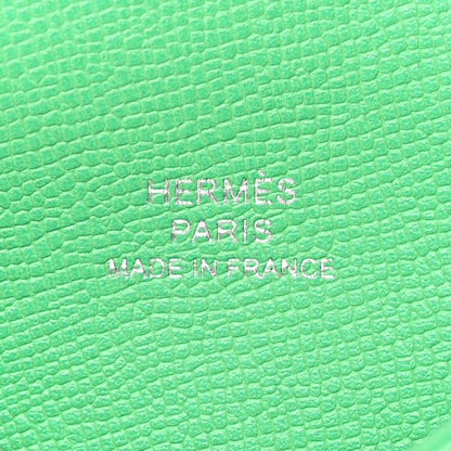 Hermes Madame Calfskin Calvi Card Case Menthe 6 of 8