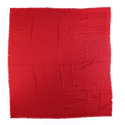 Louis Vuitton Silk Wool Monogram Shawl Pomme D'Amour 1 of 3