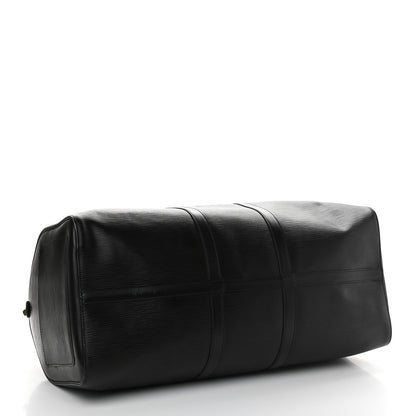 Louis Vuitton Epi Keepall 55 Black 4 of 9