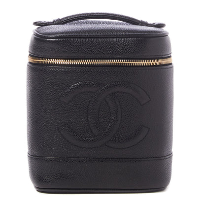 Chanel Caviar Vanity Cosmetic Case Black 1 of 10