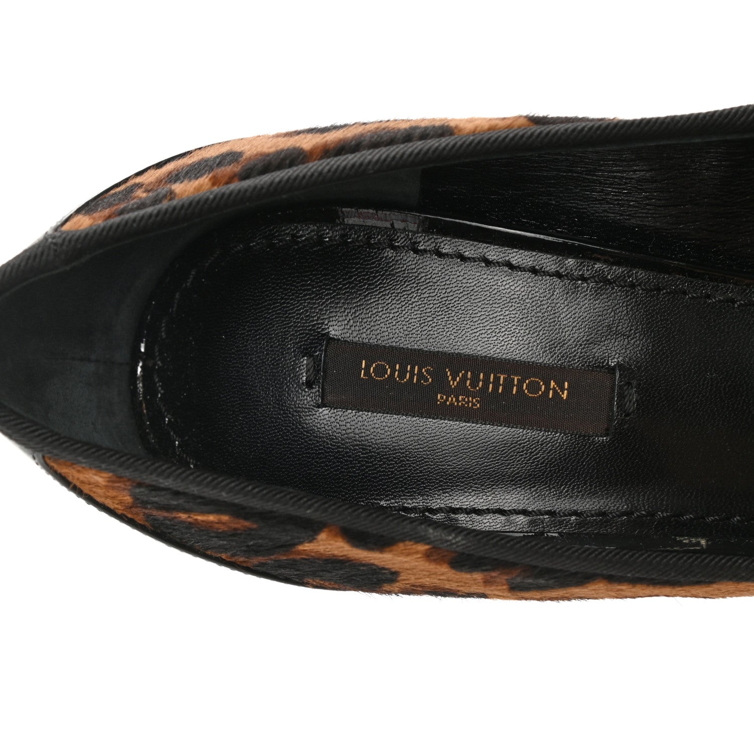 Louis Vuitton Calfskin Patent Pony Hair Pumps 40 Leopard 7 of 9