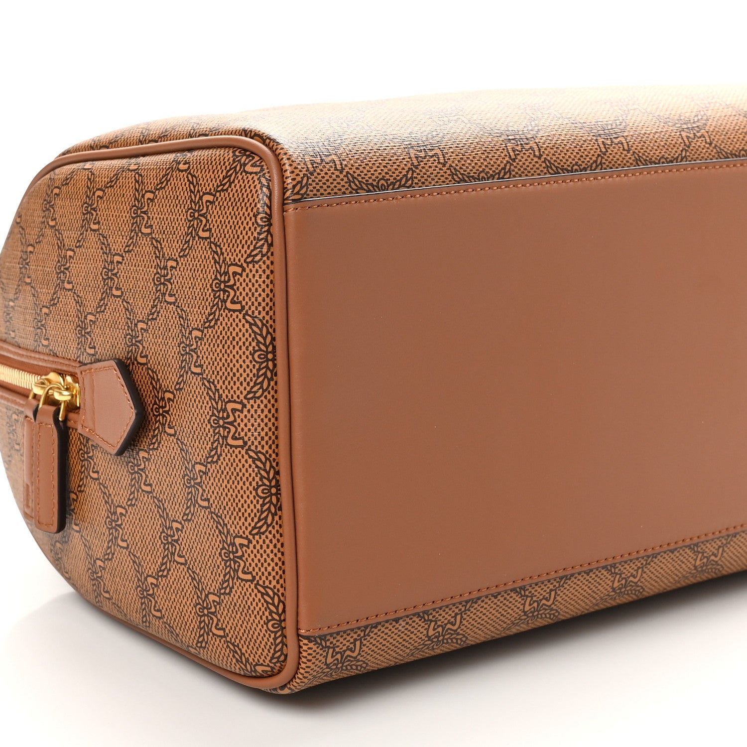 MCM Lauretos Nappa Medium Ella Boston Bag Cognac 8 of 9