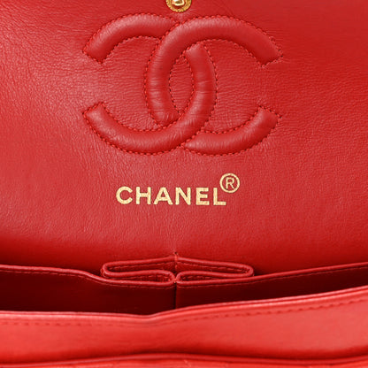 Chanel Lambskin Quilted Small Double Flap Red 4 of 13