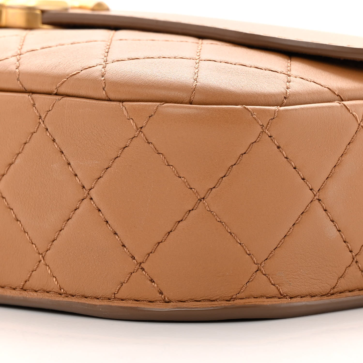 Chanel Calfskin Quilted Multi Pouching Flap And Coin Purse Beige 11 of 18