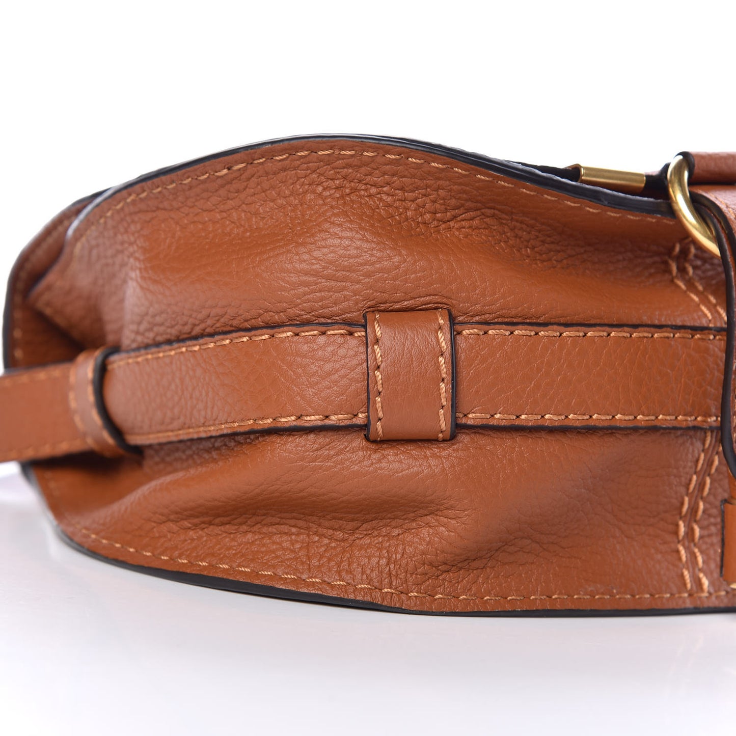 Calfskin Mini Marcie Round Crossbody Bag Tan