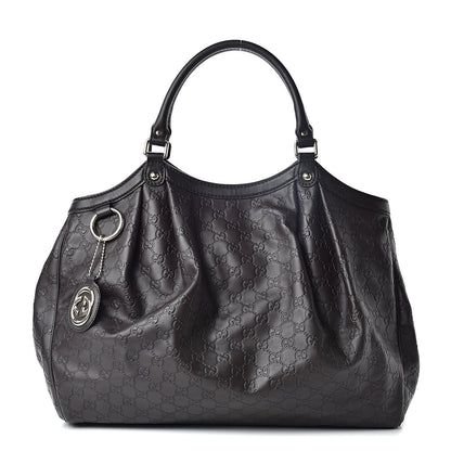 Gucci Guccissima Vitello Tender Large Sukey Tote Testa di Moro 1 of 10