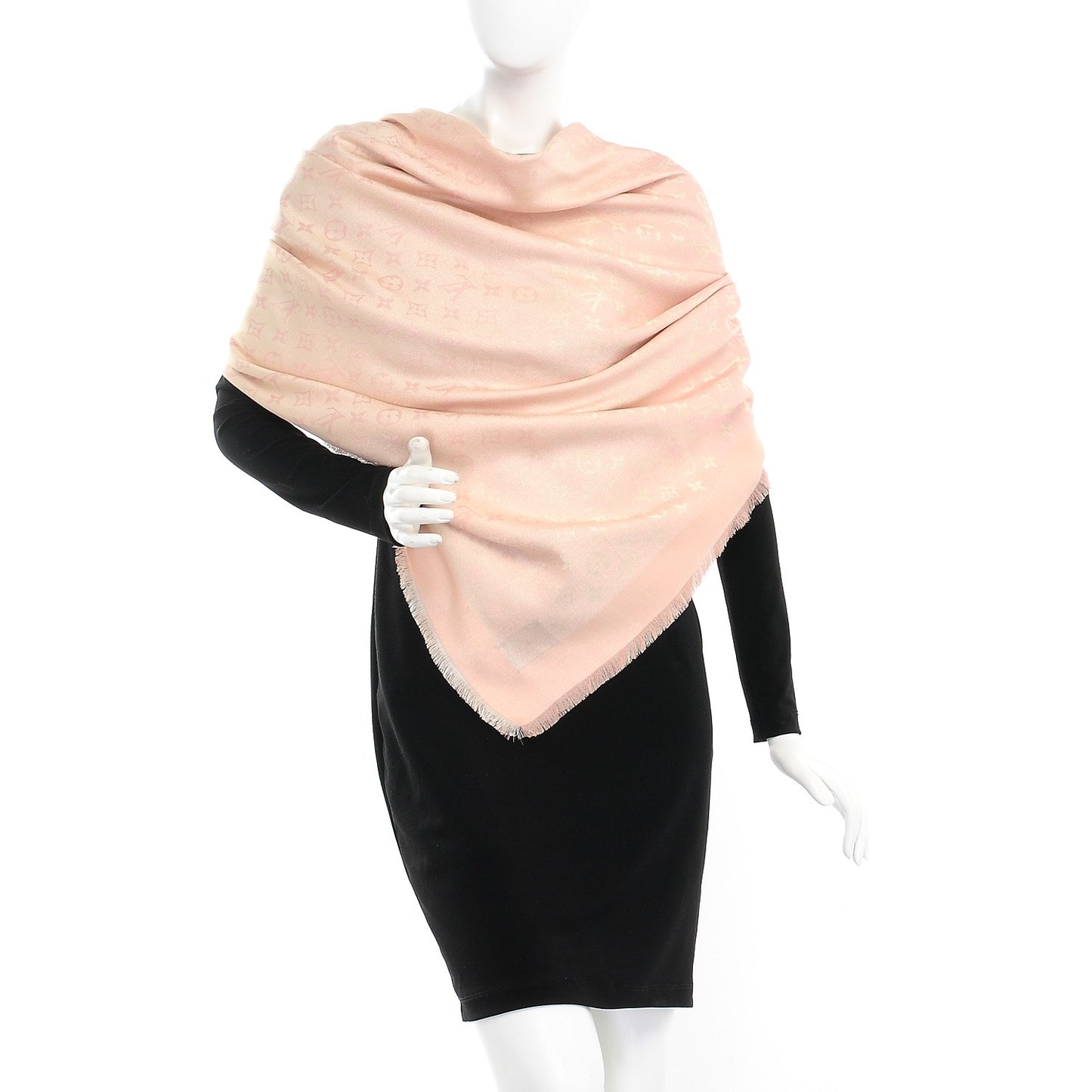 Silk Cotton Shine Monogram Sunrise Shawl