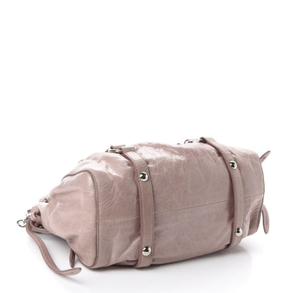 Miu Miu Vitello Shine Top Handle Satchel Mughetto 4 of 13