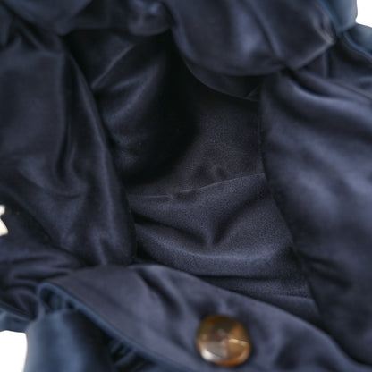 The Row Satin Small Ascot Bag Navy 5 of 9