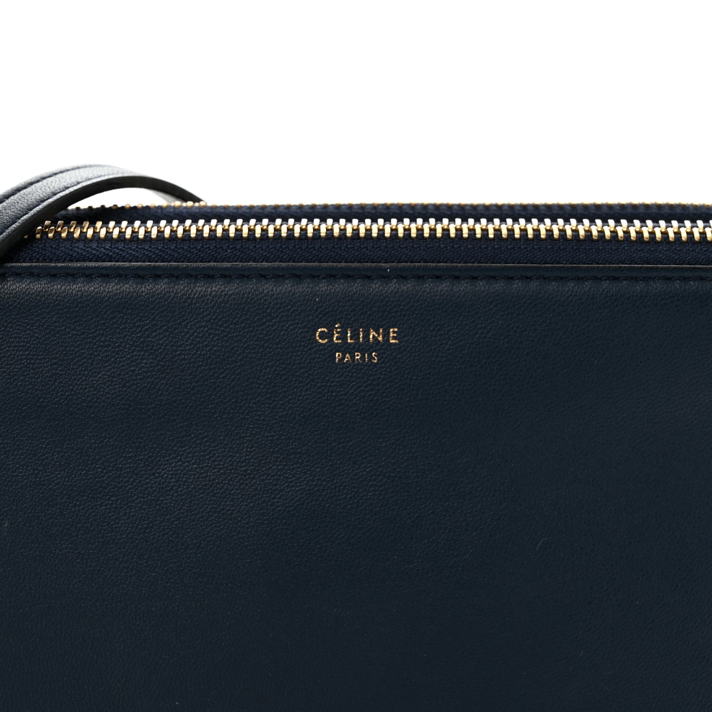 Lambskin Large Trio Crossbody Bag Navy Blue