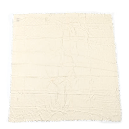 Louis Vuitton Silk Wool Monogram Shawl Beige 1 of 4